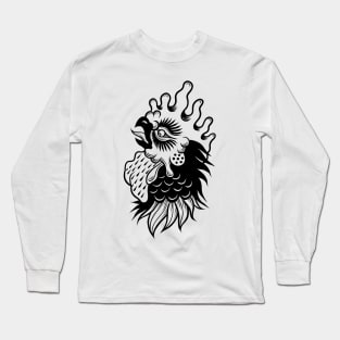 Rooster head Long Sleeve T-Shirt